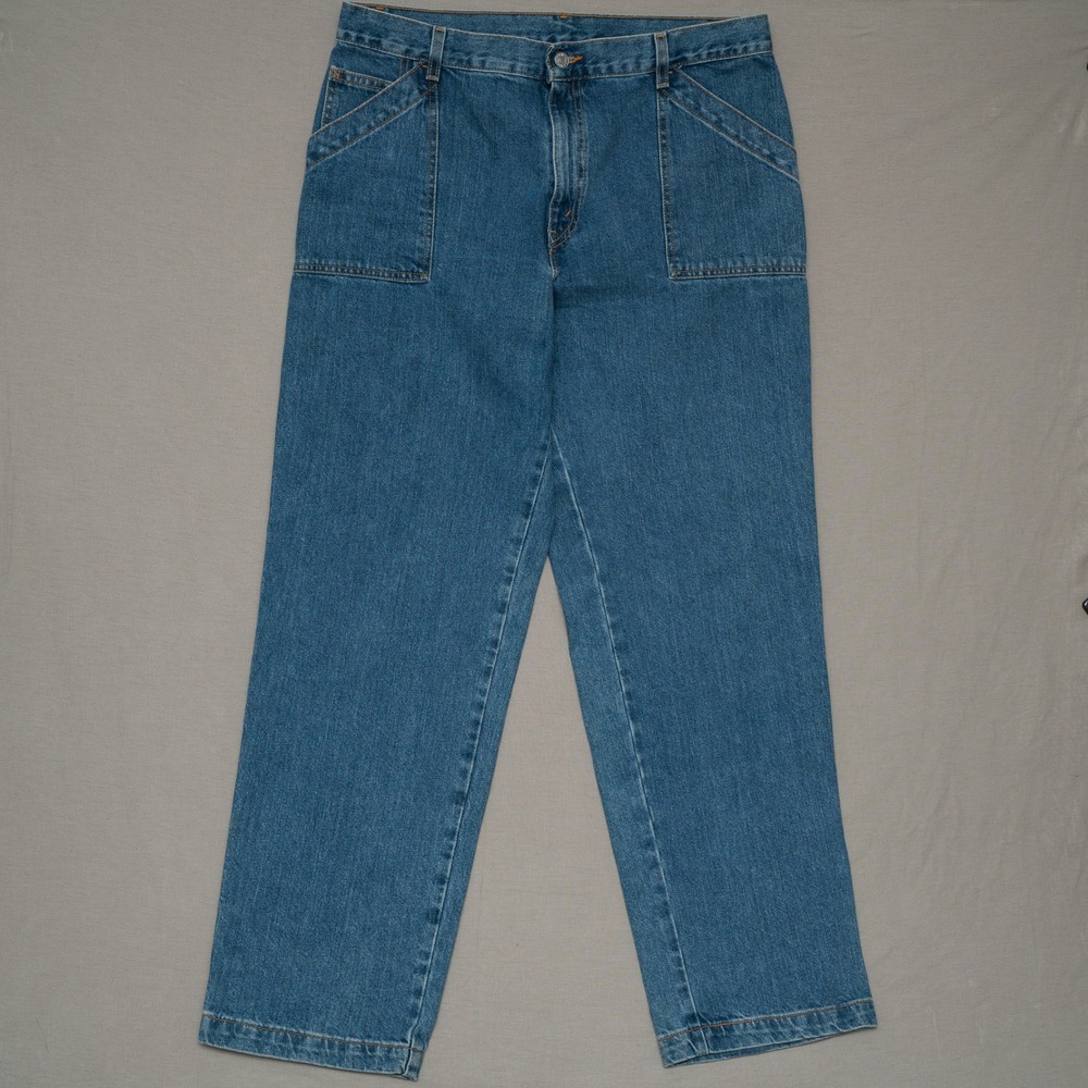 Vintage Y2k 2000s Levis Camp Pant Military Cut Denim‎ Jeans Womens 16 M 34x31